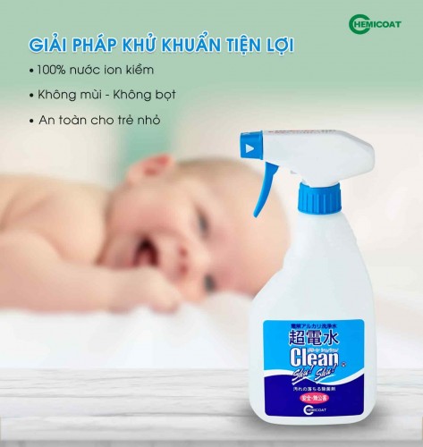 Chăm sóc con bằng nước ion kiềm