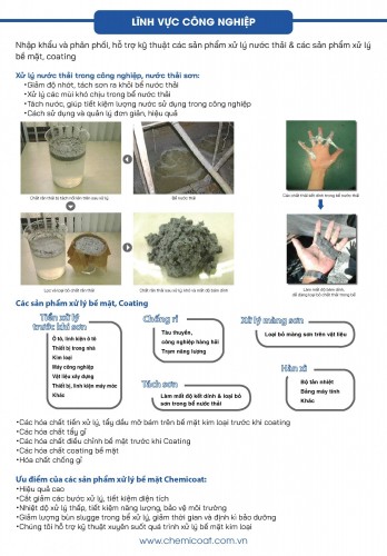Các sản phẩm chính trong công nghiệp