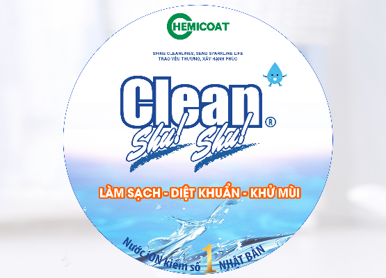 nước ion kiềm tẩy rửa - diệt khuẩn - khử mùi từ nước - 100% nước ion kiềm Clean Shu! Shu!